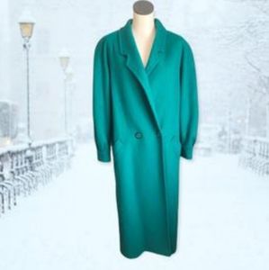 Vintage 80s Green Coat